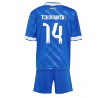 Real Madrid Aurelien Tchouameni #14 Koszulka Trzecia dzieci 2025-26 Krótki Rękaw (+ krótkie spodenki)